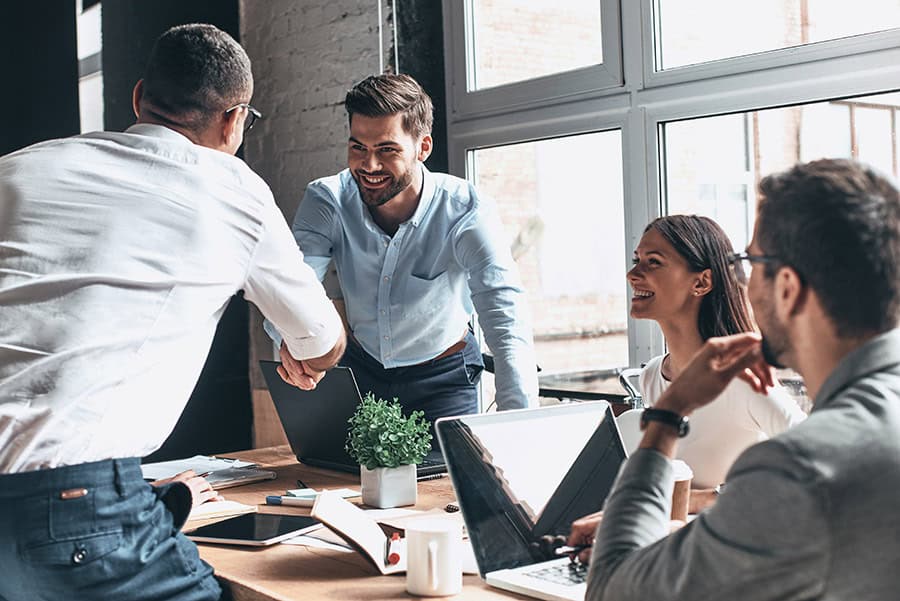 Small business team